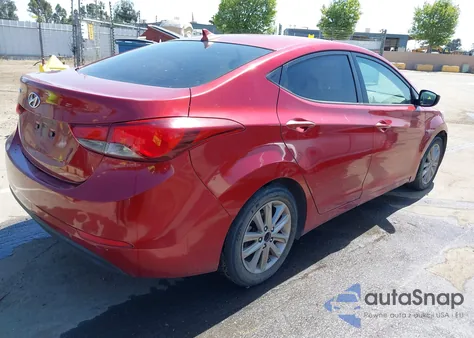 2014 Hyundai Elantra Se from USA, damaged, VIN 5NPDH4AE5EH491025
